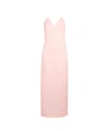 Khaite Tully Silk Organza Maxi Dress In Pink
