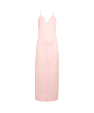 KHAITE KHAITE TULLY V-NECK MIDI DRESS