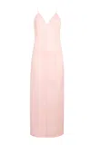 Khaite Tully Silk Organza Maxi Dress In Light Pink