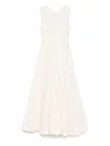 Khaite Mellie Maxi Dress In Natural
