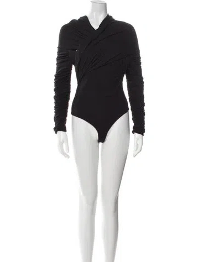 Pre-owned Khaite Turtleneck Long Sleeve Bodysuit In Black