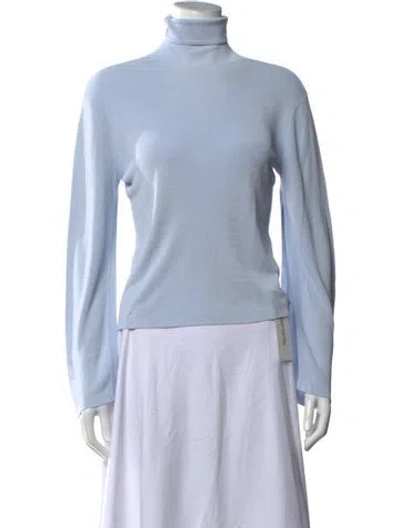 Pre-owned Khaite Turtleneck Sweater In Blue