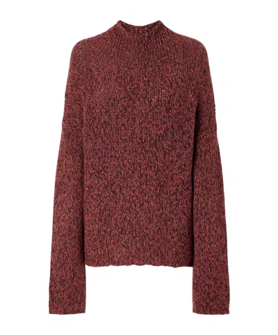 Khaite Turtleneck Sweater In Red