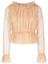 Khaite Ula Top Clothing In Nude & Neutrals