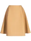 Khaite Ulli Knit Skirt In Brown