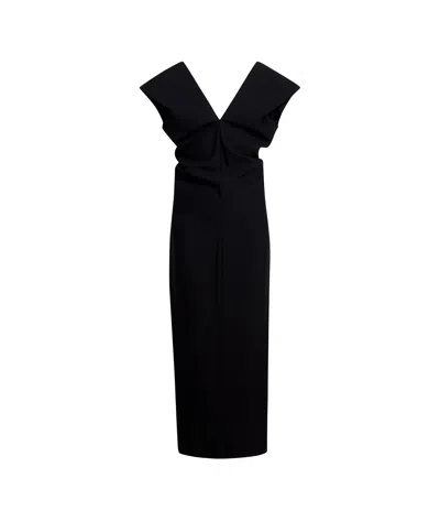 KHAITE KHAITE V-NECK SLEEVELESS DRESS