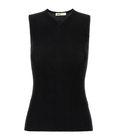KHAITE KHAITE RENATO SLEEVELESS V-NECK TOP