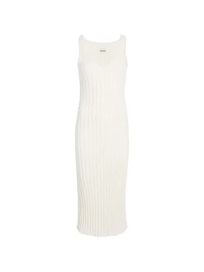 Khaite Val Dress In White