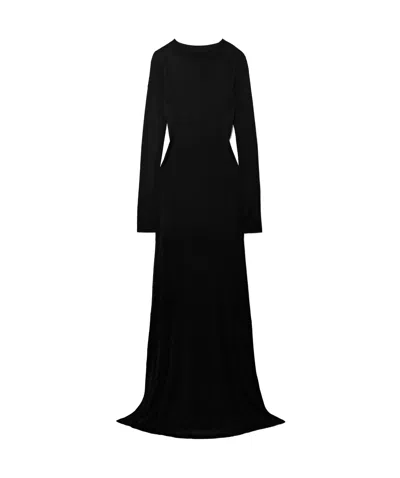 Khaite Valera Knit Maxi Dress In Black