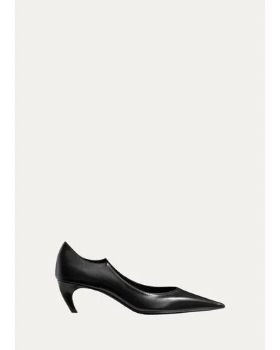 Khaite Valerie 55mm Leather Pumps In Black