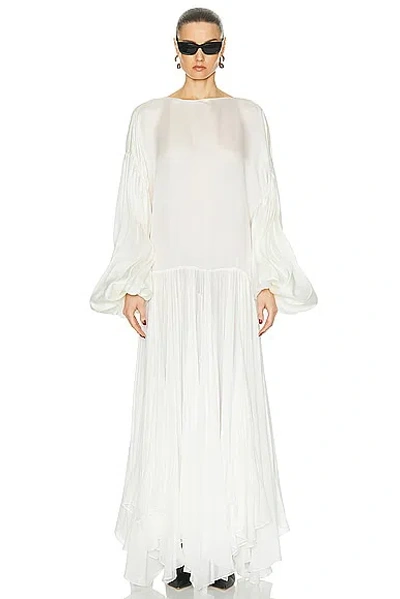 Khaite Valli Dress In Chalk