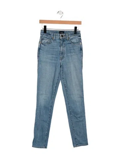 Pre-owned Khaite Vanessa Straight Leg Jeans In Blue