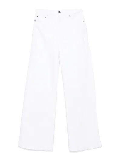 Khaite Straight Leg Jeans In White