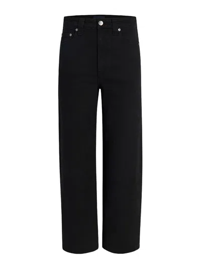 Khaite Delina High-rise Straight-leg Jeans In Black