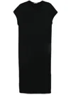 Khaite Verda Midi Dress In Black