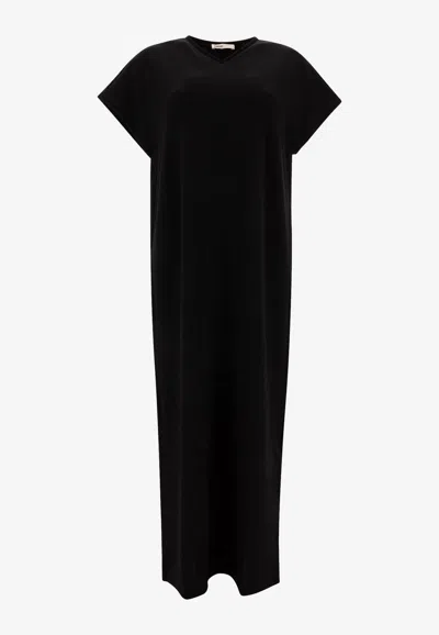 Khaite Verda V-neck Midi Dress