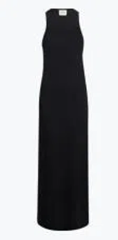 Khaite Vernetta Long Dress In Black