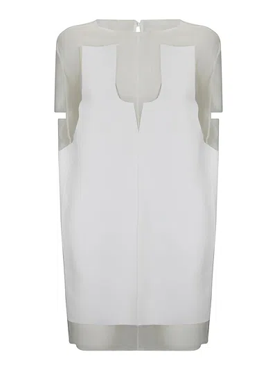 Khaite White Panel Dress