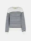 Khaite 'viola' White Cashmere Blend Sweater In White