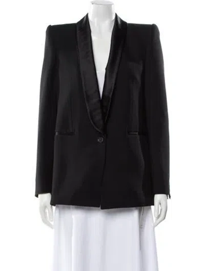 Pre-owned Khaite Virgin Wool Blazer In Black