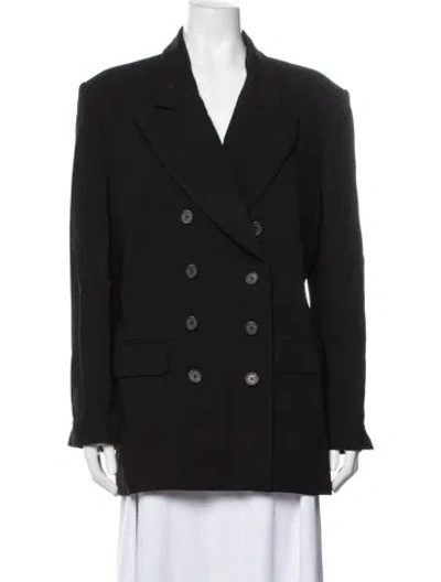 Pre-owned Khaite Virgin Wool Blazer In Black