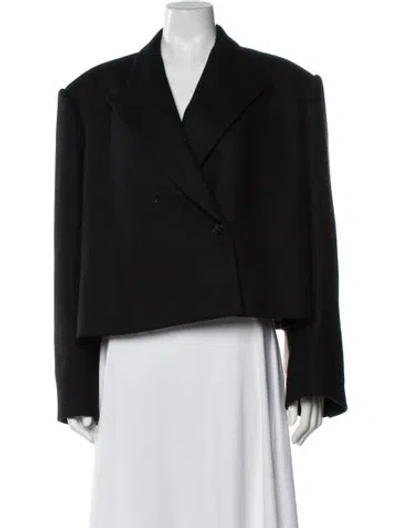 Pre-owned Khaite Virgin Wool Blazer In Blue