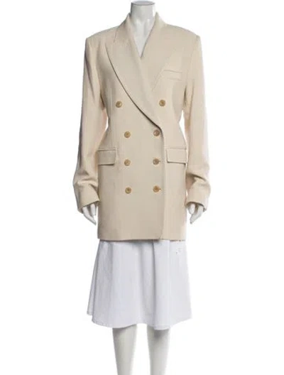 Pre-owned Khaite Virgin Wool Blazer In Blue
