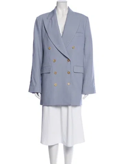 Pre-owned Khaite Virgin Wool Blazer In Grey