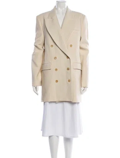 Pre-owned Khaite Virgin Wool Blazer In Neutral