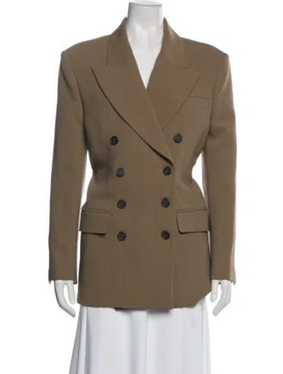 Pre-owned Khaite Virgin Wool Blazer In Neutral
