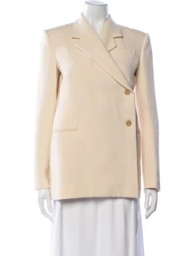 Pre-owned Khaite Virgin Wool Blazer In Neutrals