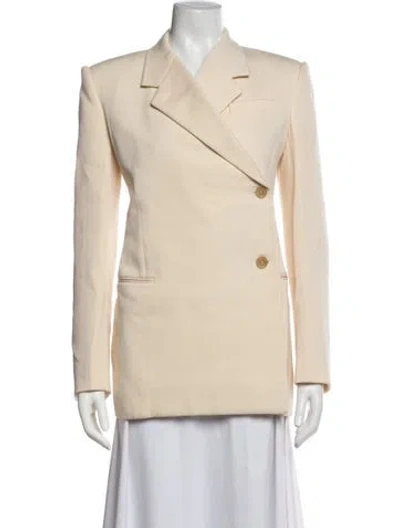 Pre-owned Khaite Virgin Wool Blazer In Neutrals