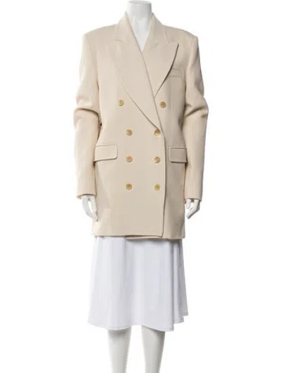 Pre-owned Khaite Virgin Wool Blazer In Neutrals