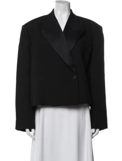 Pre-owned Khaite Virgin Wool Blazer W/ Tags In Black