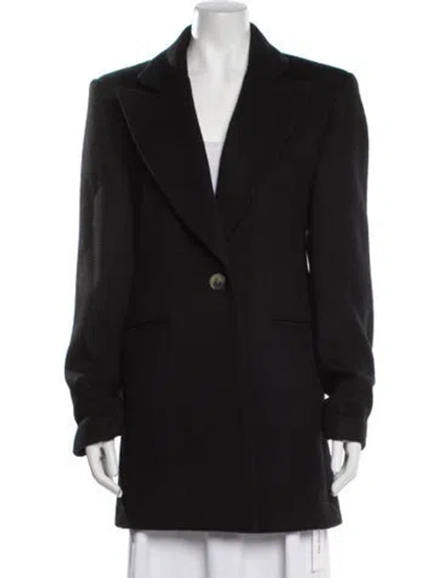Pre-owned Khaite Virgin Wool Coat In Black