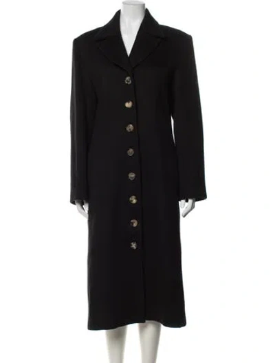 Pre-owned Khaite Virgin Wool Coat In Black
