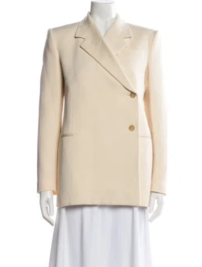 Pre-owned Khaite Virgin Wool Coat In Neutral