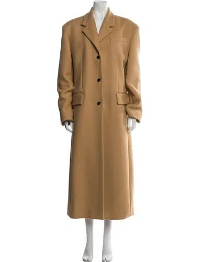 Pre-owned Khaite Virgin Wool Coat In Neutrals