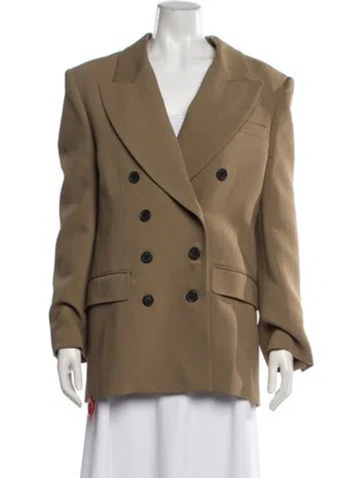 Pre-owned Khaite Virgin Wool Coat W/ Tags In Neutrals