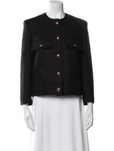 Pre-owned Khaite Virgin Wool Jacket In Black