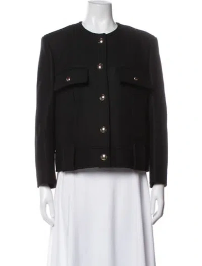 Pre-owned Khaite Virgin Wool Jacket In Black