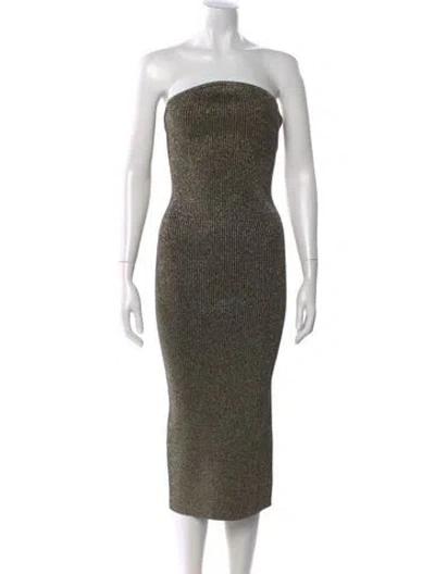 Pre-owned Khaite Virgin Wool Knee-length Dress W/ Tags