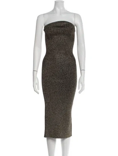 Pre-owned Khaite Virgin Wool Knee-length Dress W/ Tags