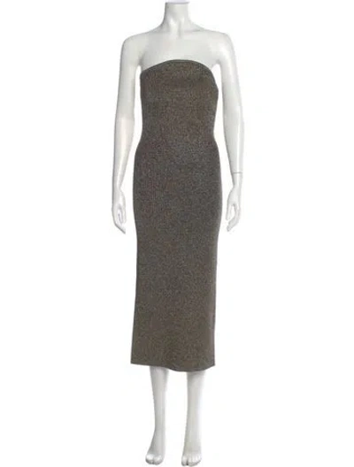 Pre-owned Khaite Virgin Wool Midi Length Dress W/ Tags