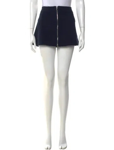 Pre-owned Khaite Virgin Wool Mini Skirt In Black