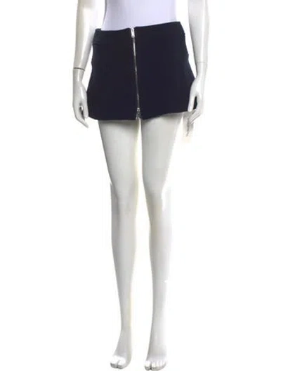 Pre-owned Khaite Virgin Wool Mini Skirt W/ Tags In Black