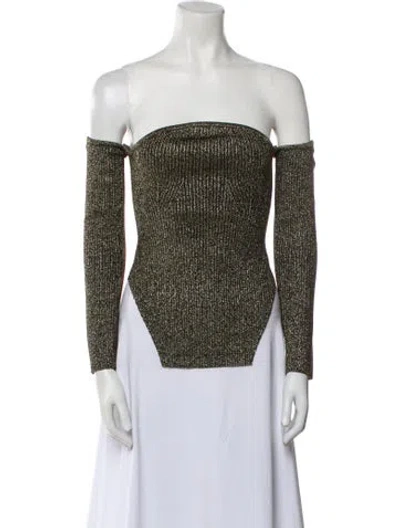 Pre-owned Khaite Virgin Wool Printed Top