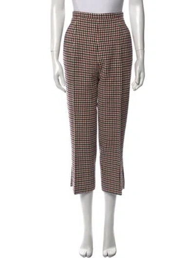 Pre-owned Khaite Virgin Wool Straight Leg Pants In Multi