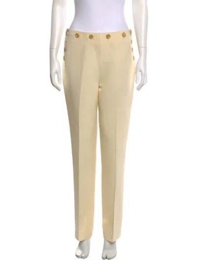 Pre-owned Khaite Virgin Wool Straight Leg Pants W/ Tags In Neutrals