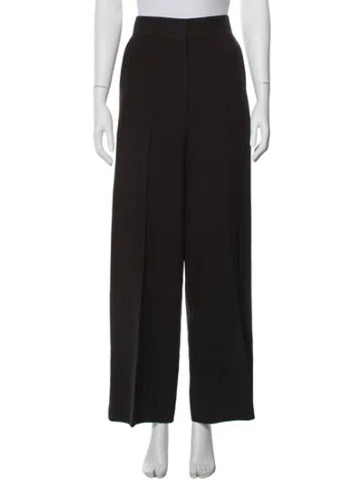 Pre-owned Khaite Virgin Wool Wide Leg Pants In Blue